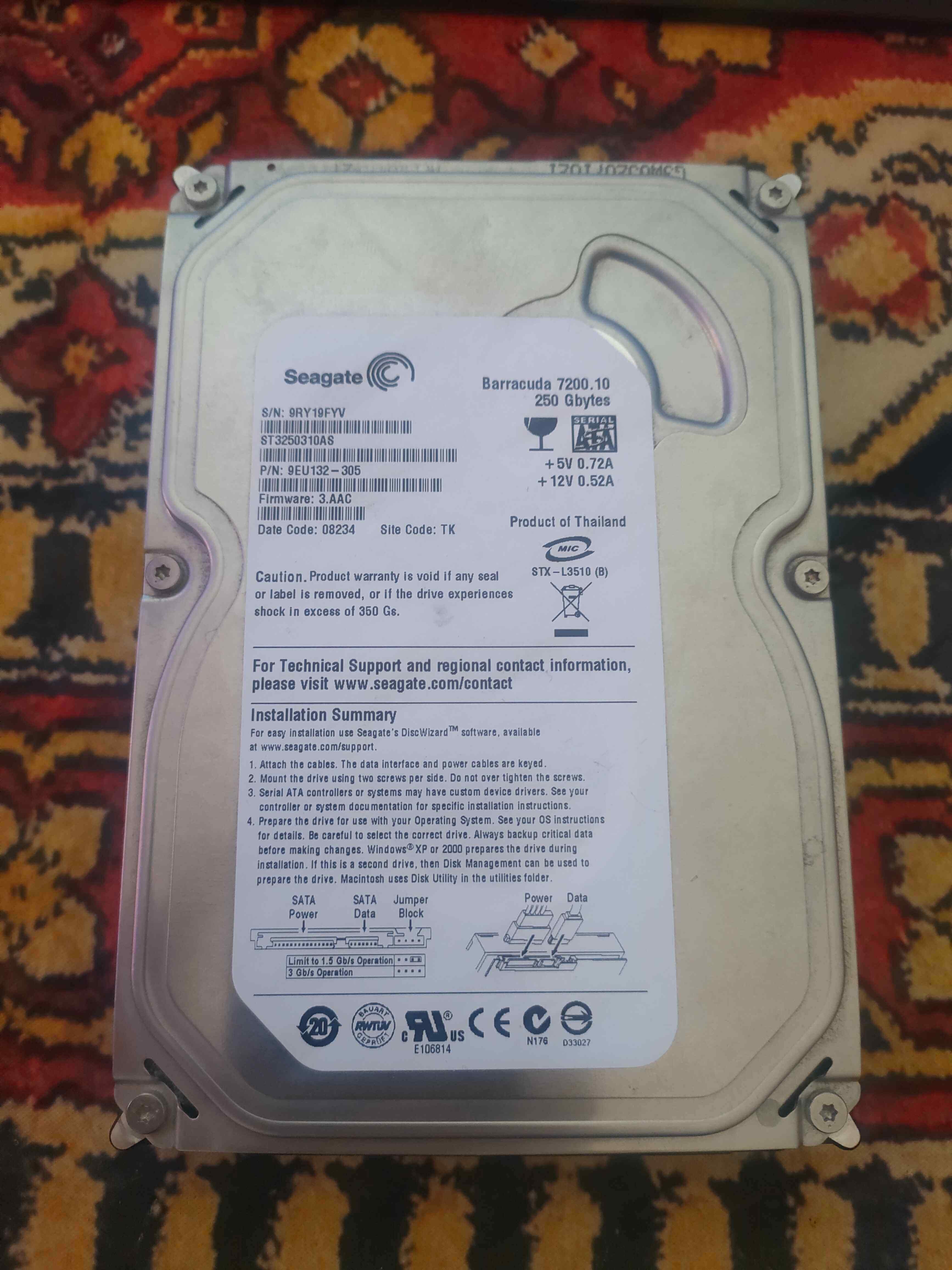 Dysk Seagate Barracuda 250 GB